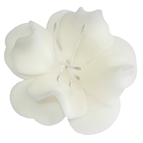Kwiat cukrowy magnolia dekoracja tort biały 1x